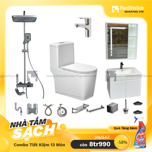 Combo Trọn Bộ Thiết Bị Phòng Tắm 12 Món Tiết Kiệm Navier CBPT0026
