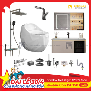 Combo Trọn Bộ Thiết Bị Phòng Tắm 12 Món Tiết Kiệm Navier CBPT0032