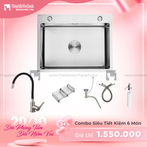 Combo Chậu Chén Siêu Tiết Kiệm 4 Món Navier CBF04