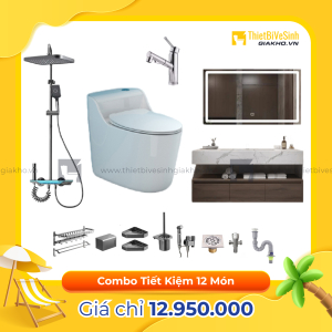 Combo Trọn Bộ Thiết Bị Phòng Tắm 12 Món Tiết Kiệm Navier CBPT0030