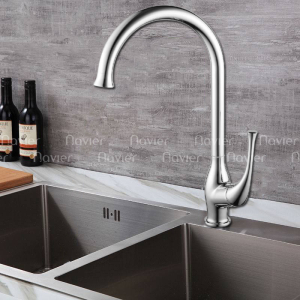 Vòi Rửa Chén Nóng Lạnh Đồng Thau Mạ Crome Cao Cấp Navier NV-6057CR