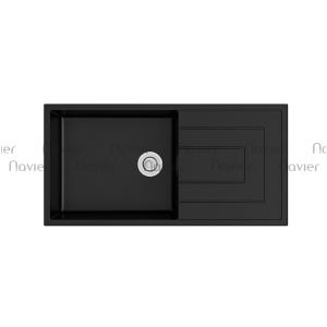 Chậu Rửa Chén Đá 1 Ngăn Có Cánh Đen Navier NV-T10050-I01
