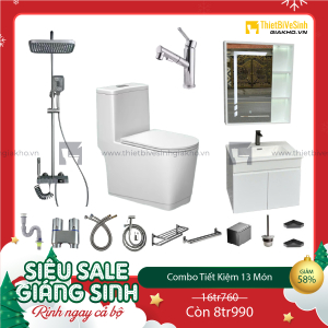 Combo Trọn Bộ Thiết Bị Phòng Tắm 13 Món Tiết Kiệm Navier CBPT0026