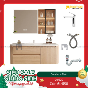 Combo Bộ Tủ Chậu Lavabo Siêu Tiết Kiệm Cao Cấp Navier CBTL06