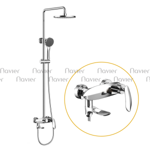 Sen Cây Tắm Đồng Thau Mạ Crome Navier NV-7110S
