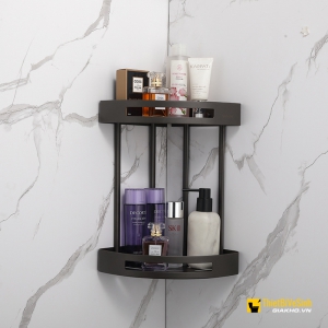 Kệ Góc Treo Tường 2 Tầng Xám Cao Cấp Navier NV-128X