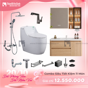Combo Trọn Bộ Thiết Bị Phòng Tắm 11 Món Tiết Kiệm Navier CBPT0034