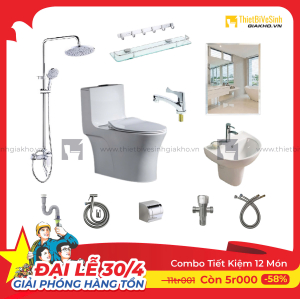 Combo Trọn Bộ Thiết Bị Phòng Tắm 11 Món Tiết Kiệm Navier CBPT0014