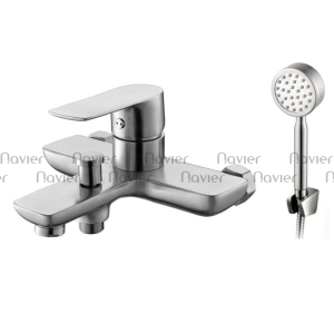 Củ Sen Nóng Lạnh Inox Kem Sen Cầm Tay Navier NV-8017