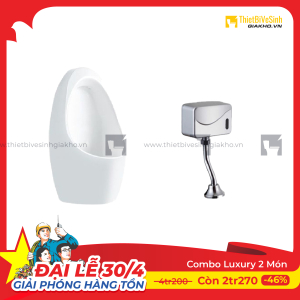 Combo Bồn Tiểu Van Xả Cảm Ứng  Siêu Tiết Kiệm Navier CBT04