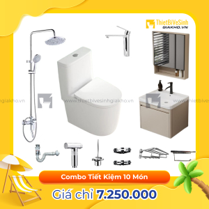 Combo Trọn Bộ Thiết Bị Phòng Tắm 10 Món Tiết Kiệm Navier CBPT0080