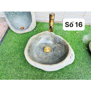 Chậu Lavabo Đá Cuội Nguyên Khối Navier NV-DC018