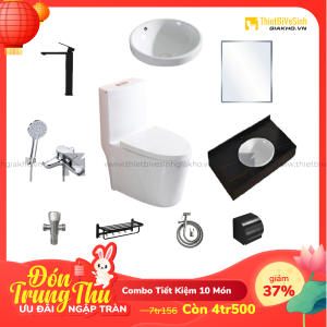 Combo Trọn Bộ Thiết Bị Phòng Tắm 10 Món Tiết Kiệm Navier CBPT0081