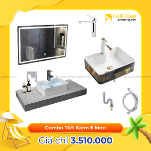Combo Kệ Đá Chống Trầy Xám Vân Mây Siêu Tiết Kiệm Navier CBPT0058