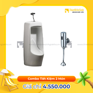 Combo Bồn Tiểu Van Xả Cảm Ứng Siêu Tiết Kiệm Navier CBT03