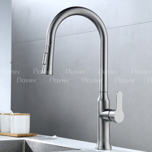 Vòi Rửa Chén Lạnh Đầu Rút Đồng Thau Cao Cấp  Navier NV-215L