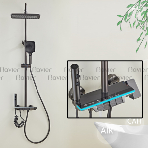 Sen Cây Tắm Nóng Lạnh Điều Khiển Phím Đàn Có Màn Hình Hiển Thị Nhiệt Độ Navier NV-CS08