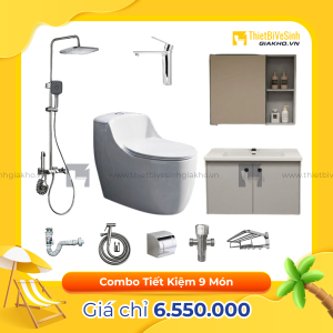 Combo Trọn Bộ Thiết Bị Phòng Tắm 9 Món Tiết Kiệm Navier CBPT009