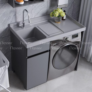 Tủ Chậu Lavabo Máy Giặt Cao Cấp Navier NV-1848