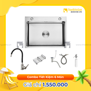 Combo Chậu Chén Siêu Tiết Kiệm 4 Món Navier CBF04