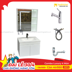 Combo Bộ Tủ Chậu Lavabo Siêu Tiết Kiệm Cao Cấp Navier CBTL07