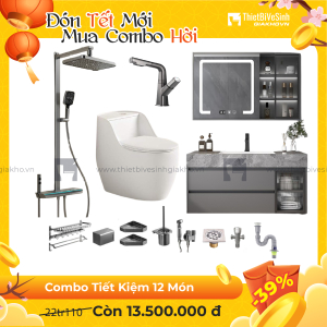 Combo Trọn Bộ Thiết Bị Phòng Tắm 12 Món Tiết Kiệm Navier CBPT0033