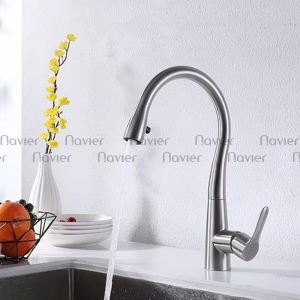 Vòi Rửa Chén Nóng Lạnh Đầu Rút Inox 304 Cao Cấp Navier NV-6045