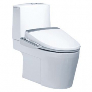 Bồn Cầu 2 Khối Nắp Điện Tử Thông Minh Chính Hãng Caesar CD1345/TAF200H