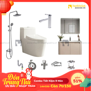 Combo Trọn Bộ Thiết Bị Phòng Tắm 9 Món Cao Cấp Navier CBPT0021