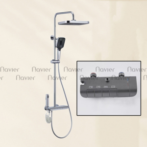 Sen Cây Tắm Nóng Lạnh Phím Đàn Đồng Thau Mạ Crome Cao Cấp Navier NV-836B