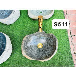 Chậu Lavabo Đá Cuội Nguyên Khối Navier NV-DC016