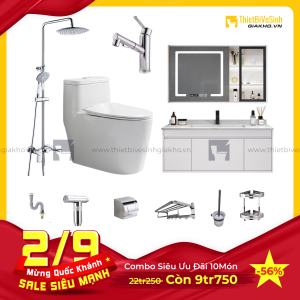 Combo Trọn Bộ Thiết Bị Phòng Tắm Tiết Kiệm Navier CBPT0074