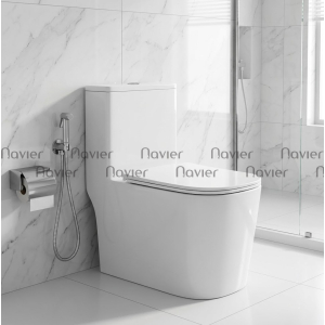Bồn Cầu Một Khối Cao Cấp Navier NV-1075