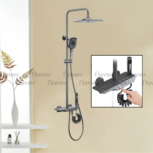 Sen Tắm Đứng Đồng Thau Sơn Tĩnh Điện Navier NV-9355X