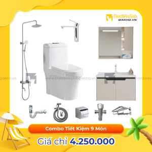 Combo Trọn Bộ Thiết Bị Phòng Tắm 9 Món Tiết Kiệm Navier CBPT004