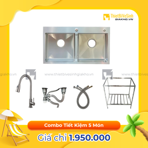 Combo Chân Chậu Chén Siêu Tiết Kiệm Navier CBF06