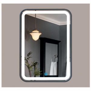 Gương Led Hình Chữ Nhật  Viền Inox Xi Đen Navier NV-185D