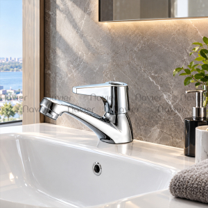 Vòi lavabo lạnh van dài cao cấp Navier NV-723L