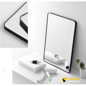 Gương Phòng Tắm Hình Chữ Nhật 45x60 Viền Inox Cao Cấp Navier NV-1410D