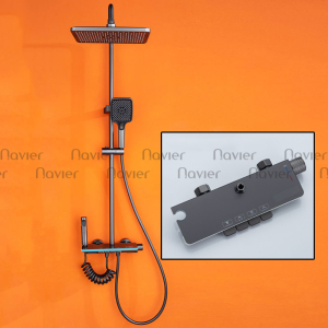 Sen Cây Tắm Đứng Nóng Lạnh Dạng Phím Đàn Có Led Hiển Thị Nhiệt Độ Navier NV-874