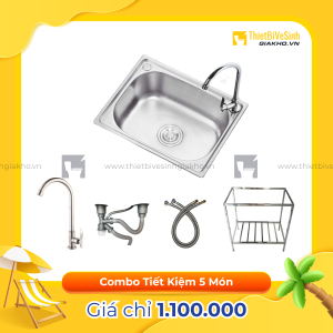 Combo Chân Chậu Chén Siêu Tiết Kiệm Navier CBF08