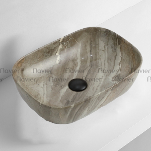 Chậu Lavabo Đặt Bàn Giả Đá Tự Nhiên Navier NV-435X