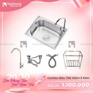 Combo Chân Chậu Chén Siêu Tiết Kiệm Navier CBF08