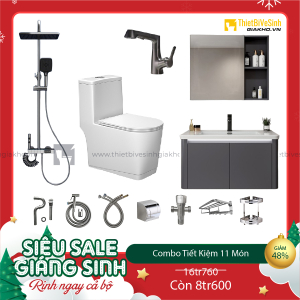Combo Trọn Bộ Thiết Bị Phòng Tắm 11 Món Tiết Kiệm CBPT0043