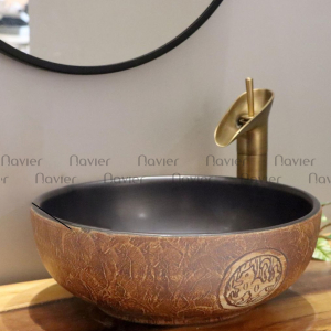 Chậu Lavabo Sứ Nghệ Thuật EV-CĐ09