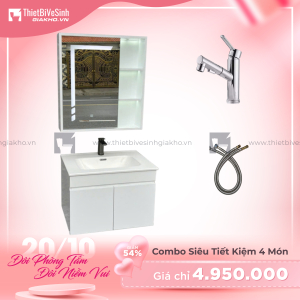 Combo Bộ Tủ Chậu Lavabo Siêu Tiết Kiệm Cao Cấp Navier CBTL07