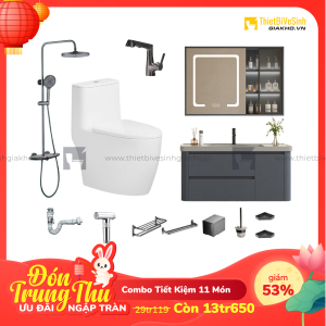 Combo Trọn Bộ Thiết Bị Phòng Tắm 11 Món Tiết Kiệm Navier CBPT0083