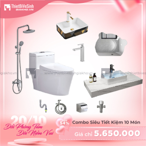 Combo Trọn Bộ Thiết Bị Phòng Tắm 10 Món Tiết Kiệm Navier CBPT0085