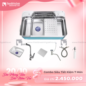 Combo Chậu Chén Siêu Tiết Kiệm 6 Món Navier CBF01